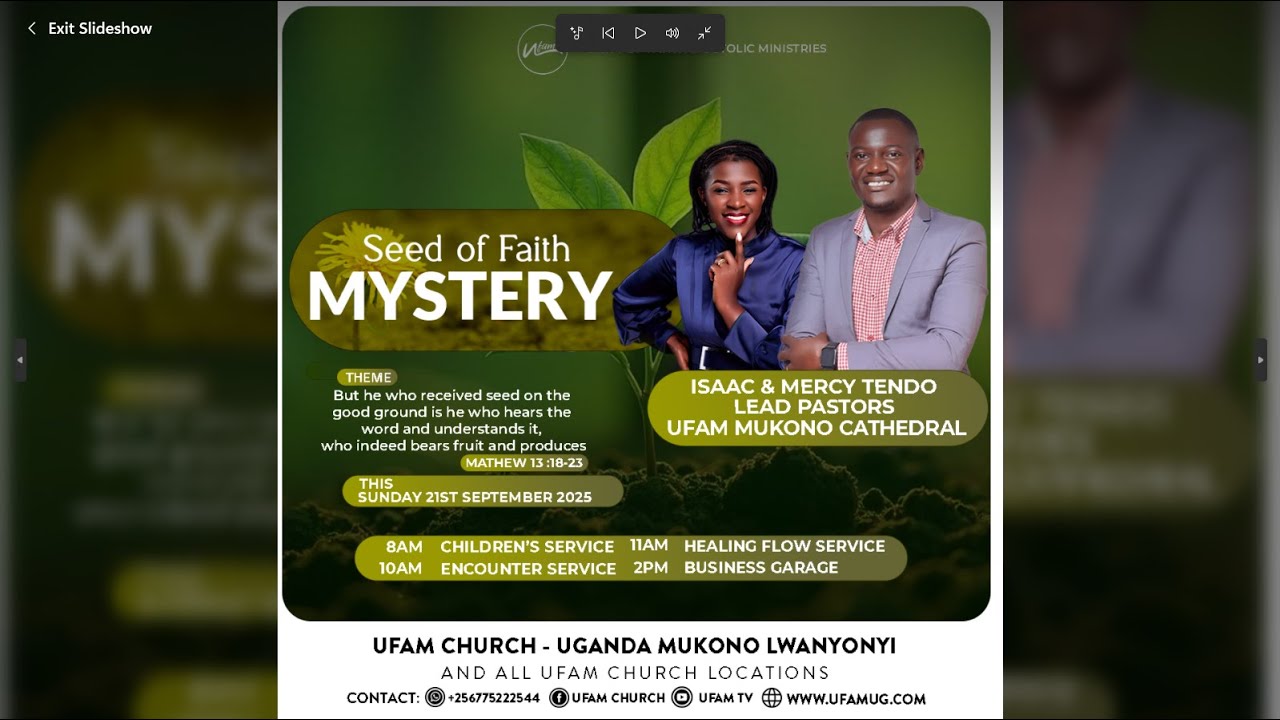 🌱 Seed of Faith Mystery  Sunday | UFAM TV | AP. DENNIS MUGERWA