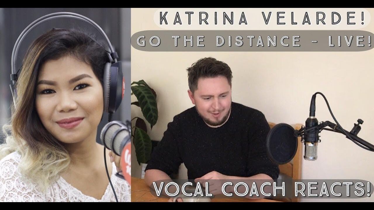 Vocal Coach Reacts! Katrina Velarde! Go The Distance- Live!