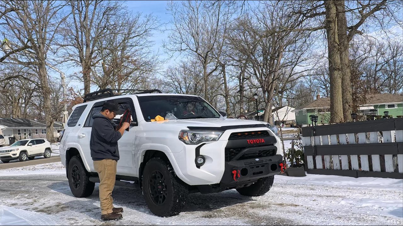 my 5th gen toyota 4runner TRD grill and hooke road stubby front bumper install