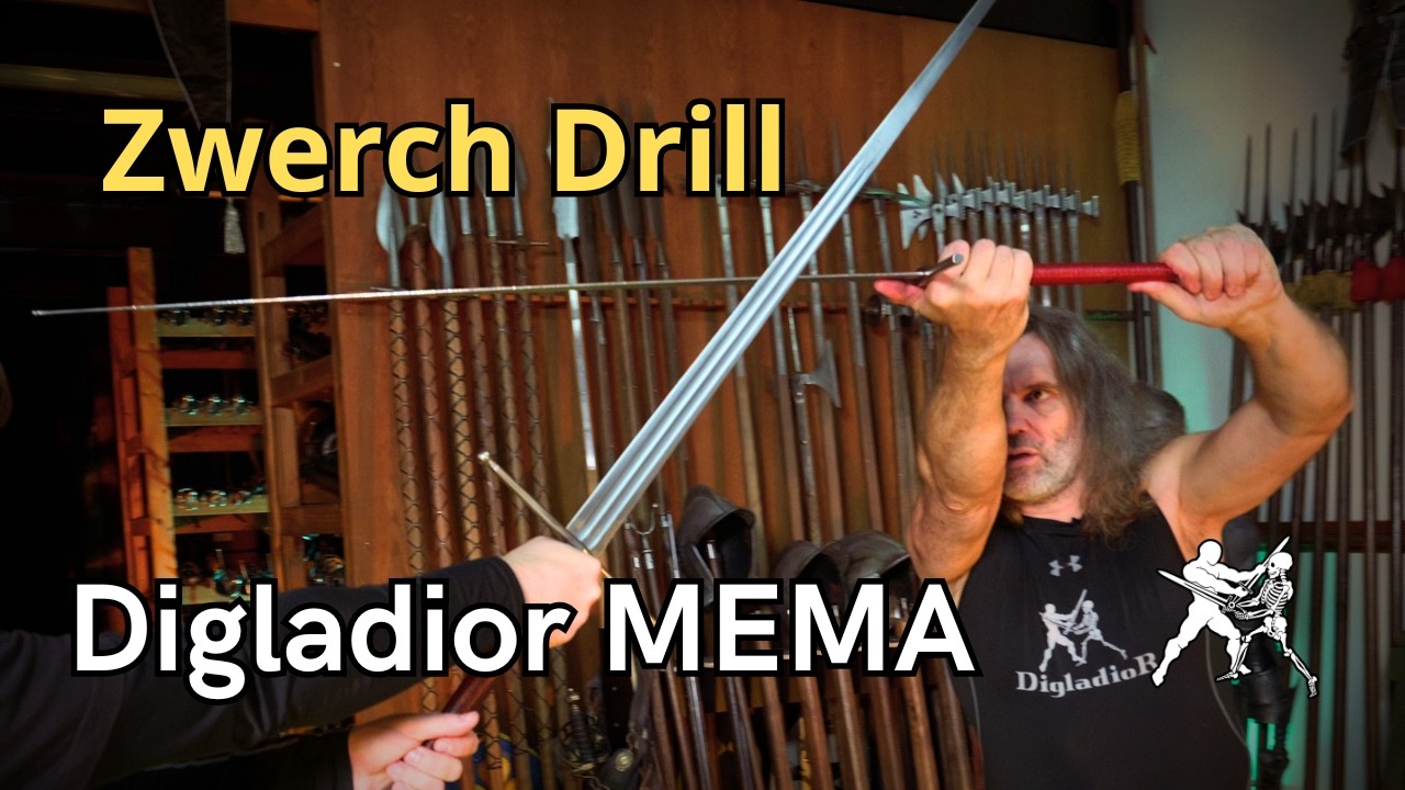 Zwerch hau. Tréninková sestava s dlouhým mečem ⚔️ | Digladior MEMA drill