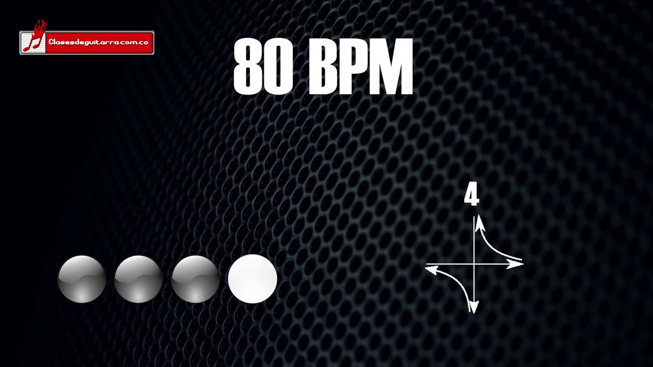 Base de batería en 4/4 a 80 BPM 