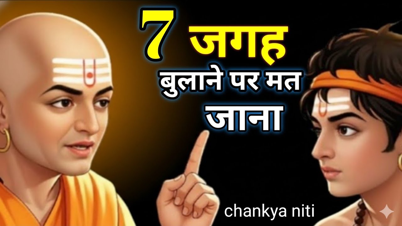 7 जगह बुलाने पर मत जाना । chnaakya niti