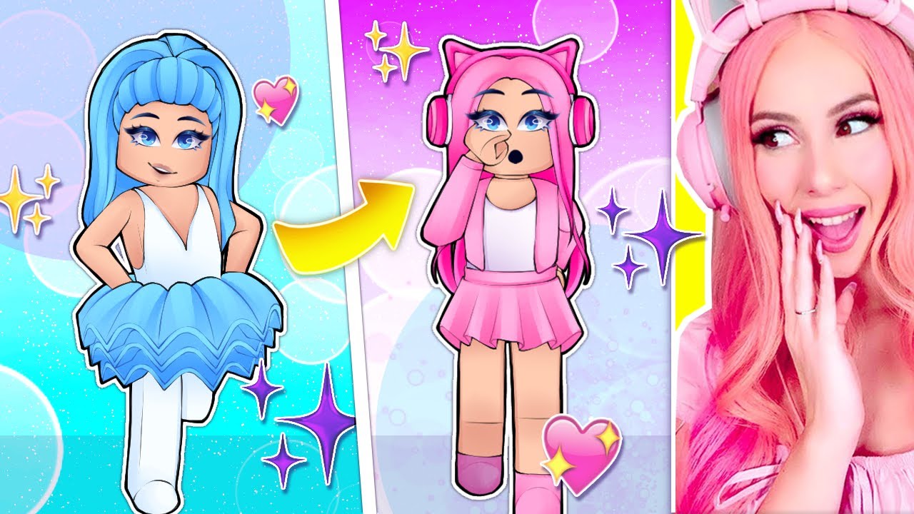 Giving My OPPOSITE TWIN A Leah Ashe Makeover In Roblox