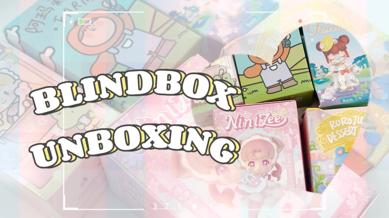 blindbox unboxing! (no talking no music asmr ✨) | 盲盒開箱