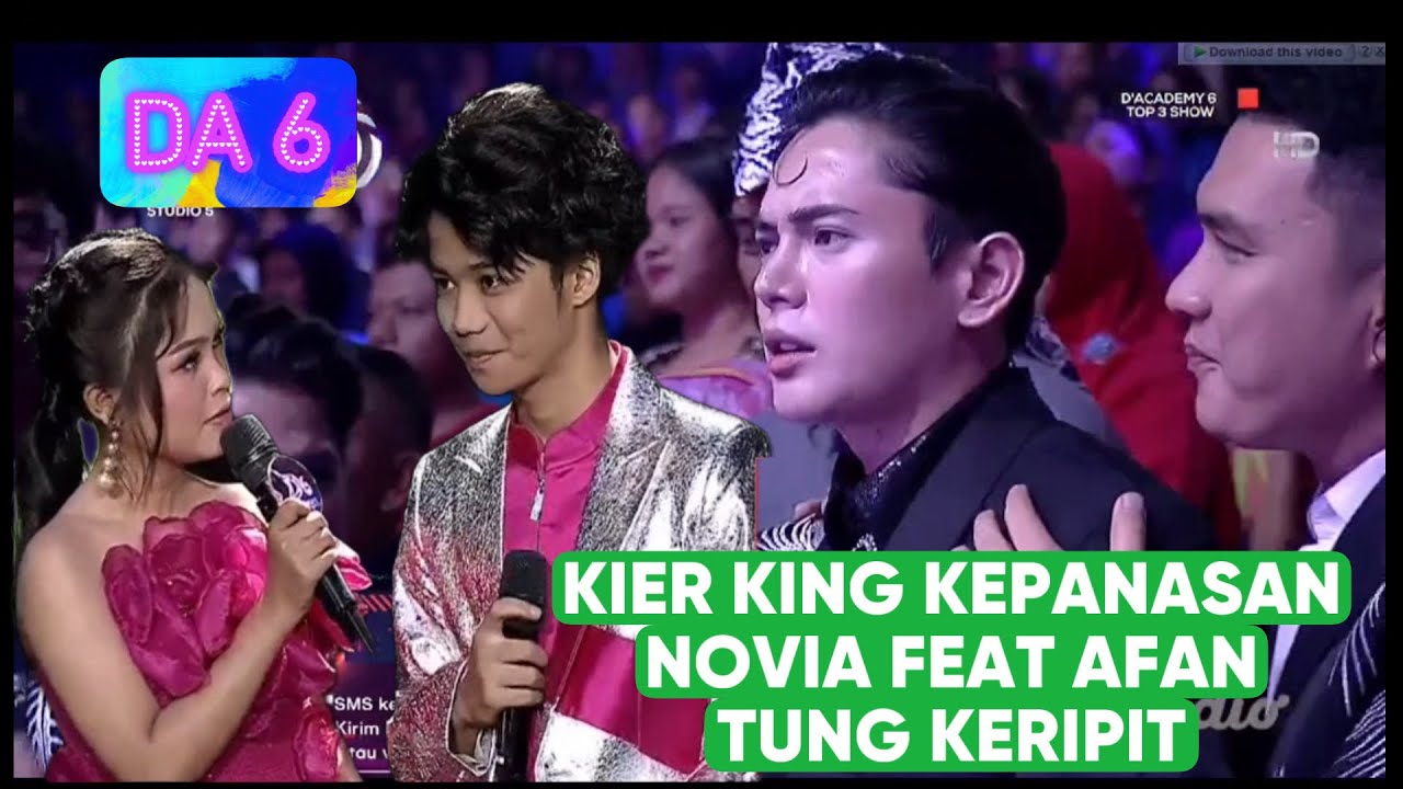 Novia feat afan tung keripit buat kierking cemberut dan cemburu weka weka
