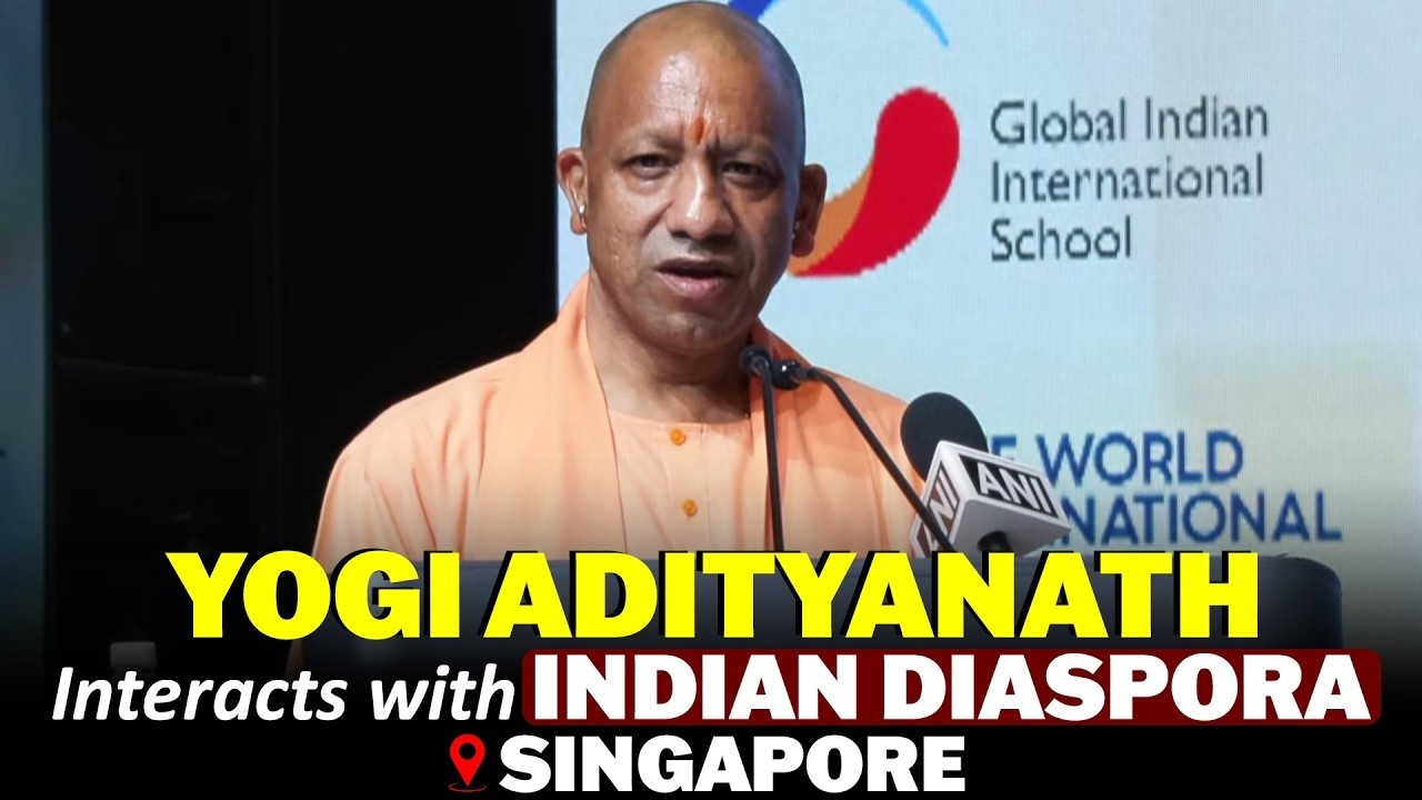 LIVE: UP CM Yogi Adityanath interacts with Indian Diaspora in Singapore | India- Singapore relations