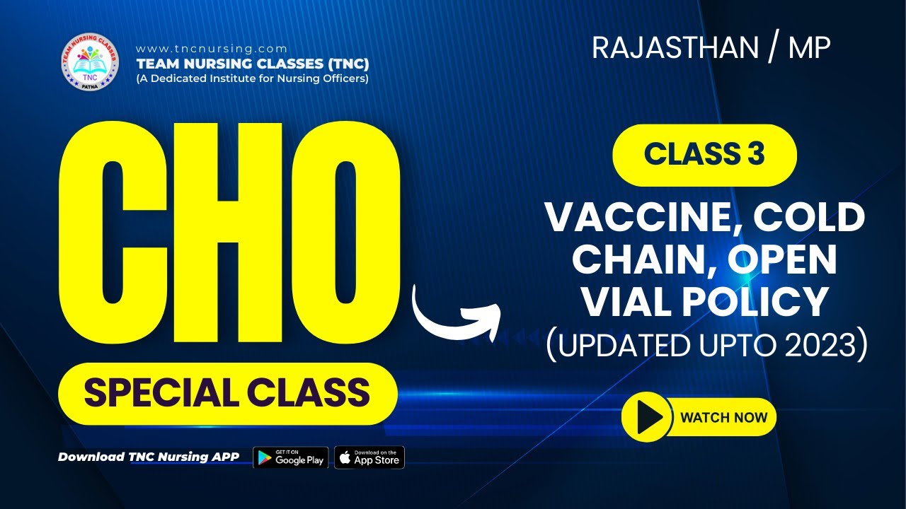 CHO & Nursing Exam Special ||  #3 VACCIN,COLD CHAIN, OPEN VIAL POLICY  | Most Imp. MCQ’s #tncnursing