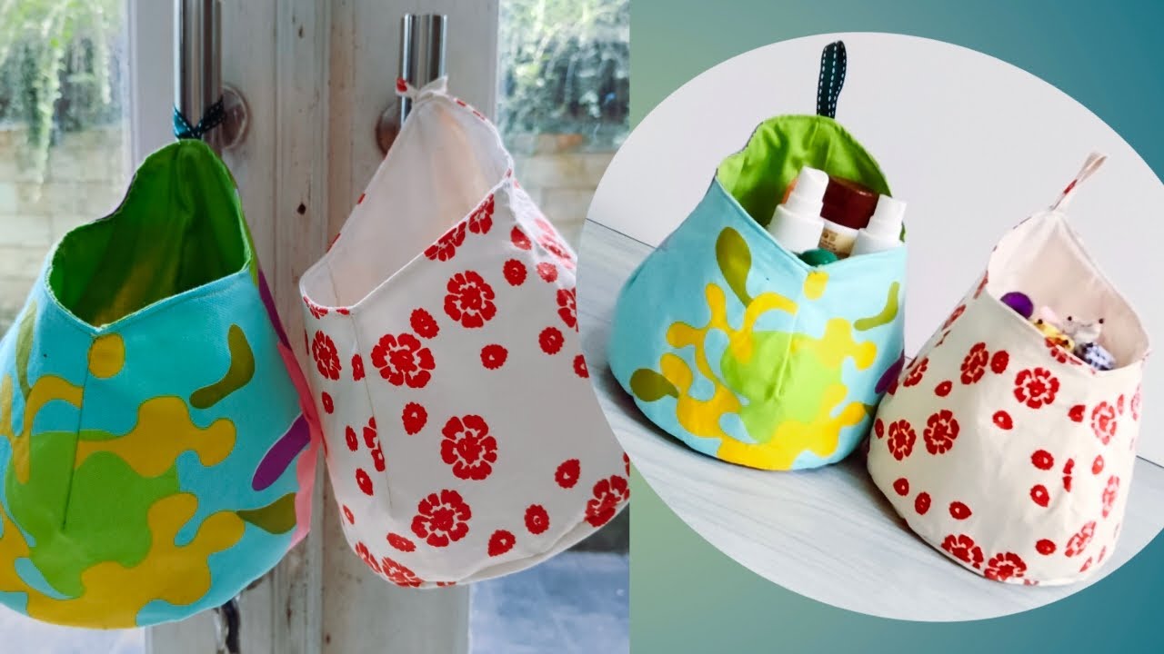 DIY Round Storage Basket | Hanging Basket Tutorial | Free Pattern