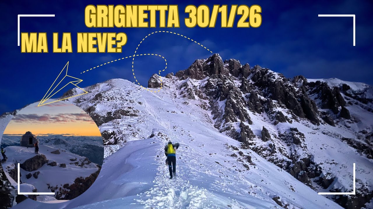 30/1/26 Grignetta invernale, chi ha rubato tutta la neve?