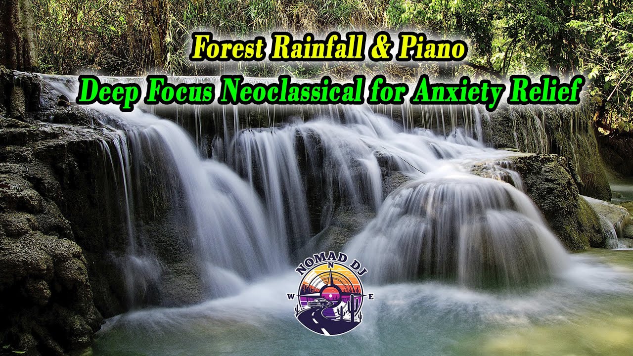 1.5HOURS  Forest Rainfall & Piano | Deep Focus Neoclassical for Anxiety Relief