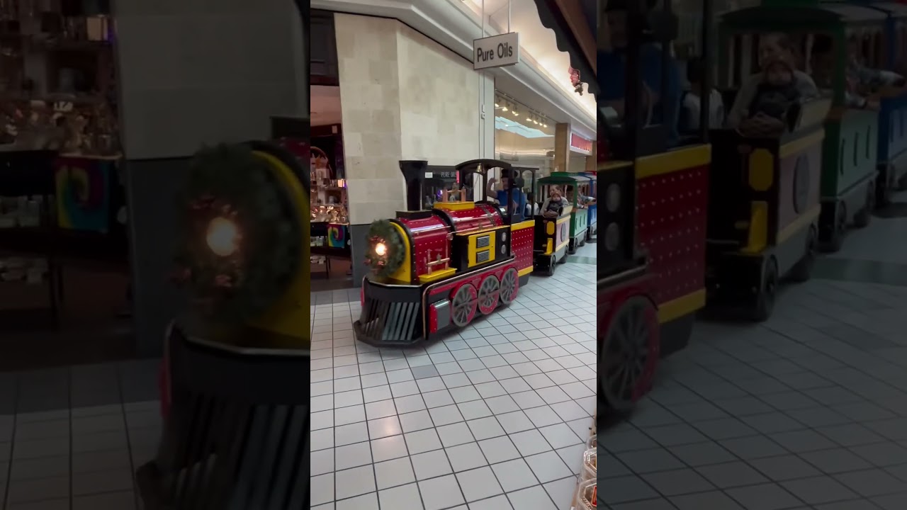 Check out the Train in the mall WHAT CRAZY😜 #subscribe #america #shorts #train