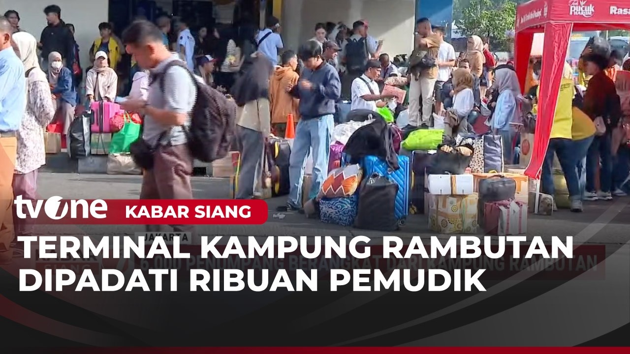 Jumlah Pemudik Terminal Kampung Rambutan Melonjak | Kabar Siang