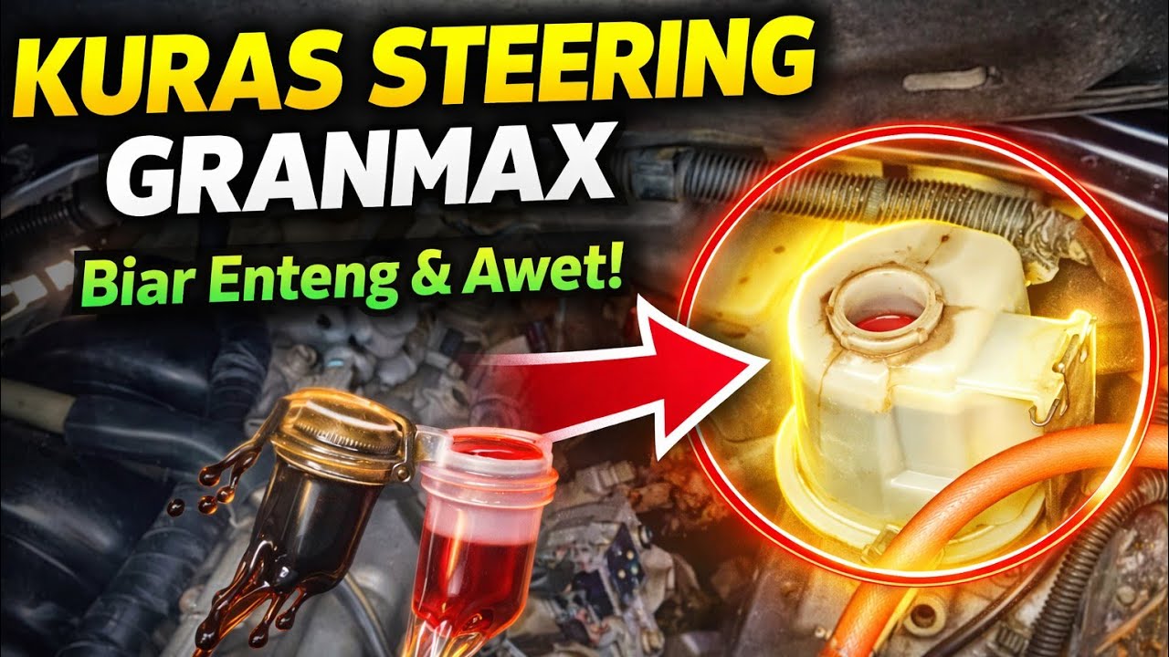 Tutorial cara kuras minyak power steering granmax dengan mudah