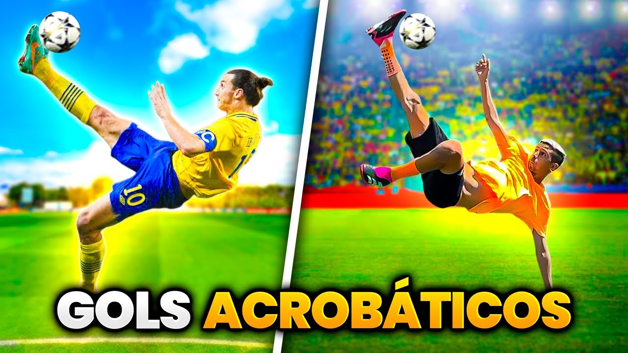 REFIZEMOS OS GOLS MAIS ACROBÁTICOS DO FUTEBOL!