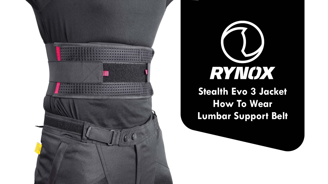 Rynox Stealth Evo 3 Jacket - How To Wear The Lumbar Support Belt
