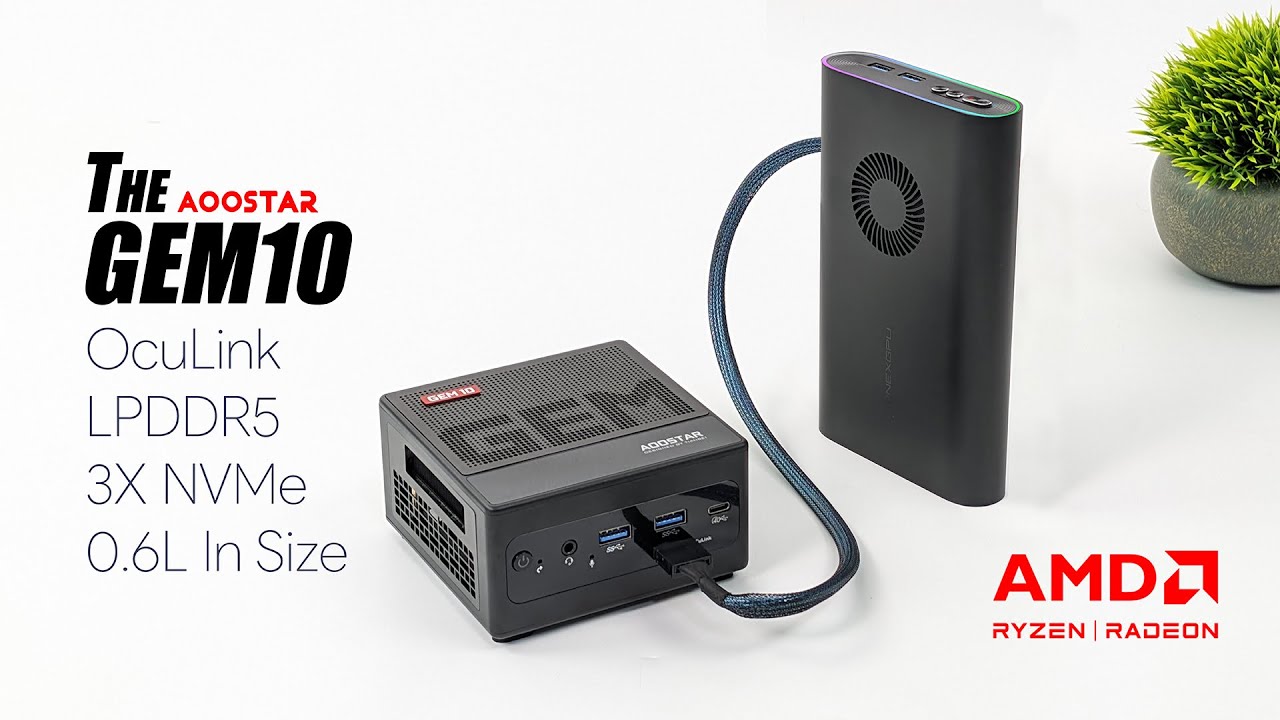 The All-New AOOSTAR GEM10 Is An Ultra Fast Mini PC With OcuLink! Hands On Review
