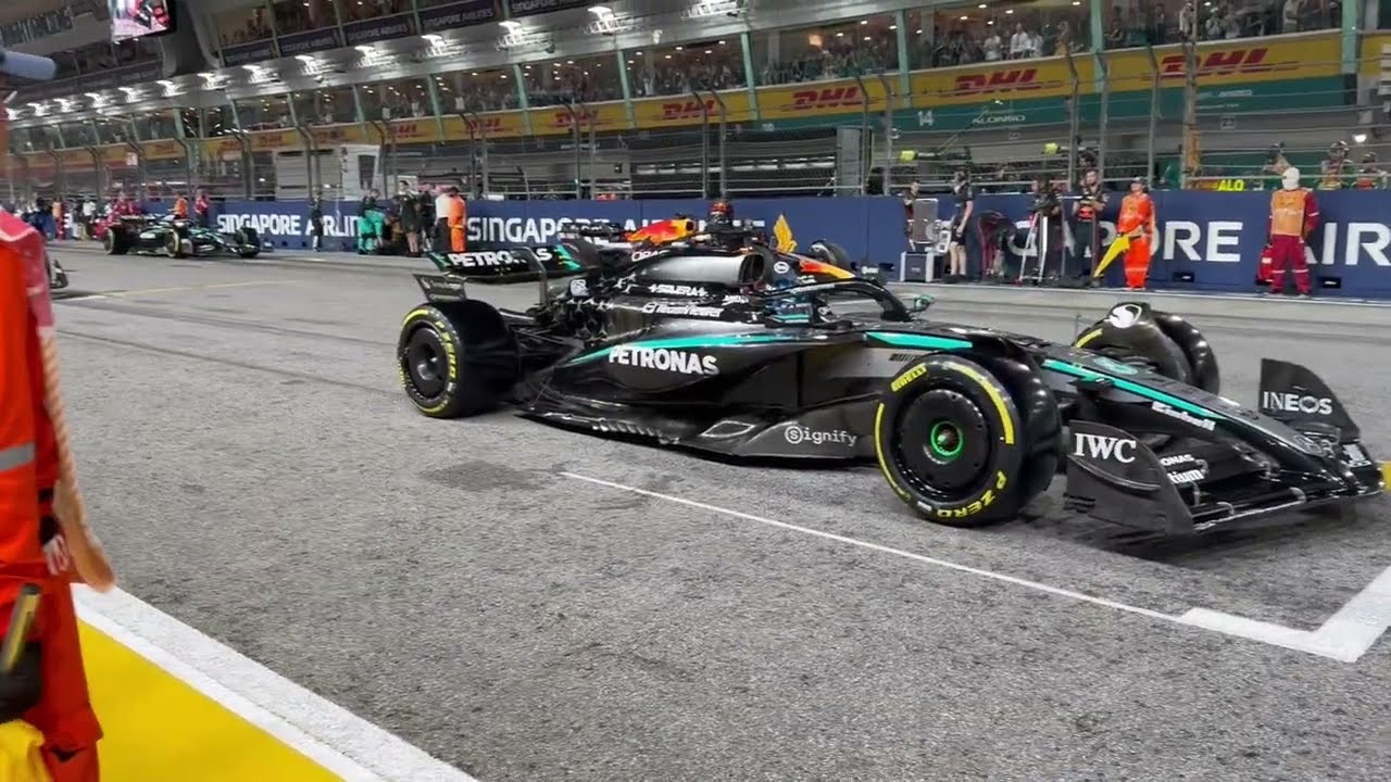As close as it gets. On the grid Singapore GP 2025