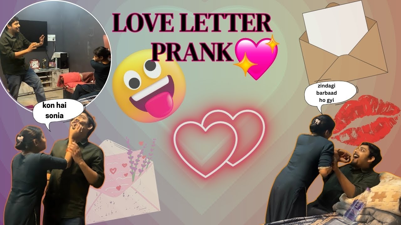 LOVE LETTER 💌 PRANK GONE WRONG | HER REACTION WAS EPIC 😂 | PRANK ON WIFE | 
