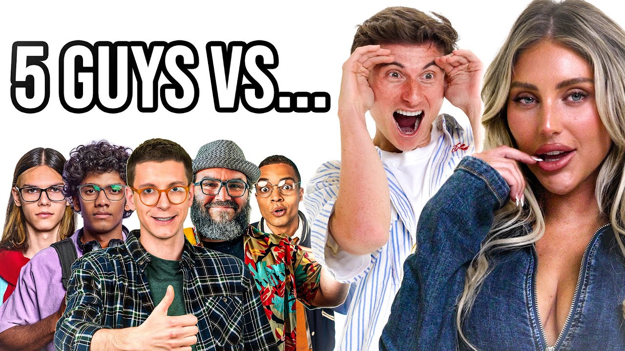 5 guys vs Kayley Gunner