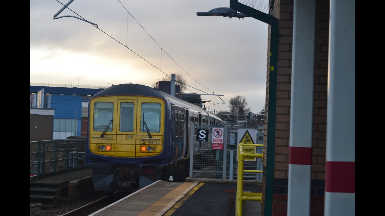 A trains around different train stations.