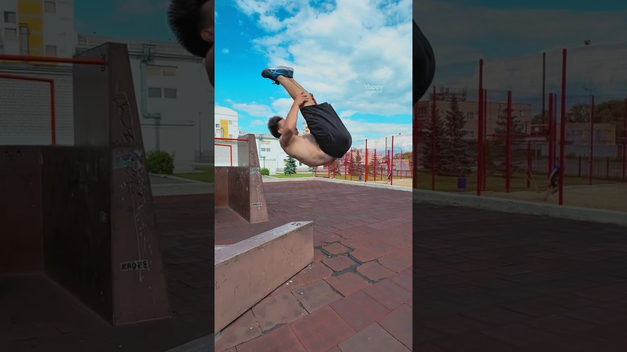 Сальто углом 🆚 Лач в Кэтлип 🆚 Дэш 💪 #parkour #tricks #flips #pkfr
