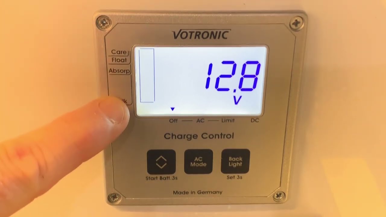Как использовать тройную панель управления Votronic LCD Charge Control S