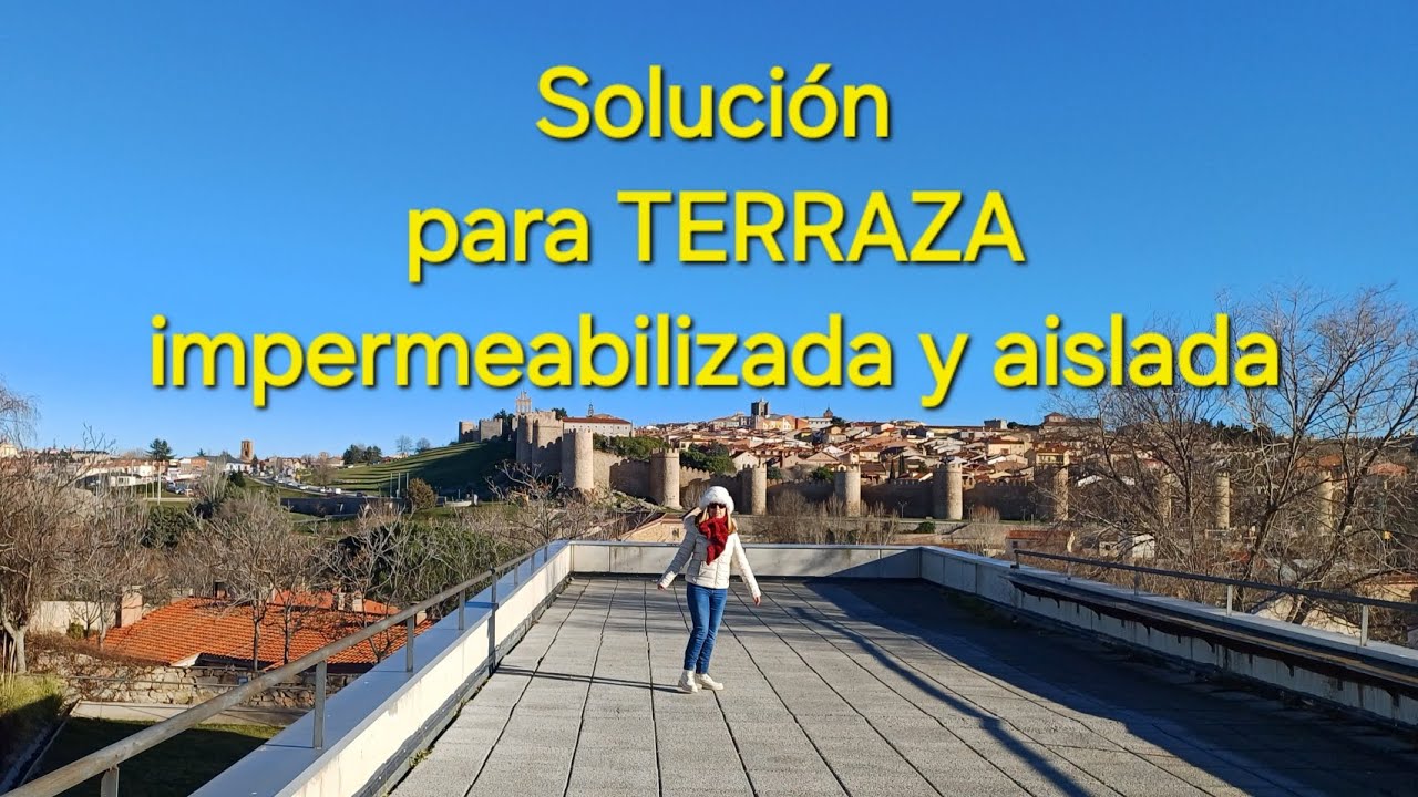 Solución para TERRAZA transitable con impermeabilización y aislamiento térmico.