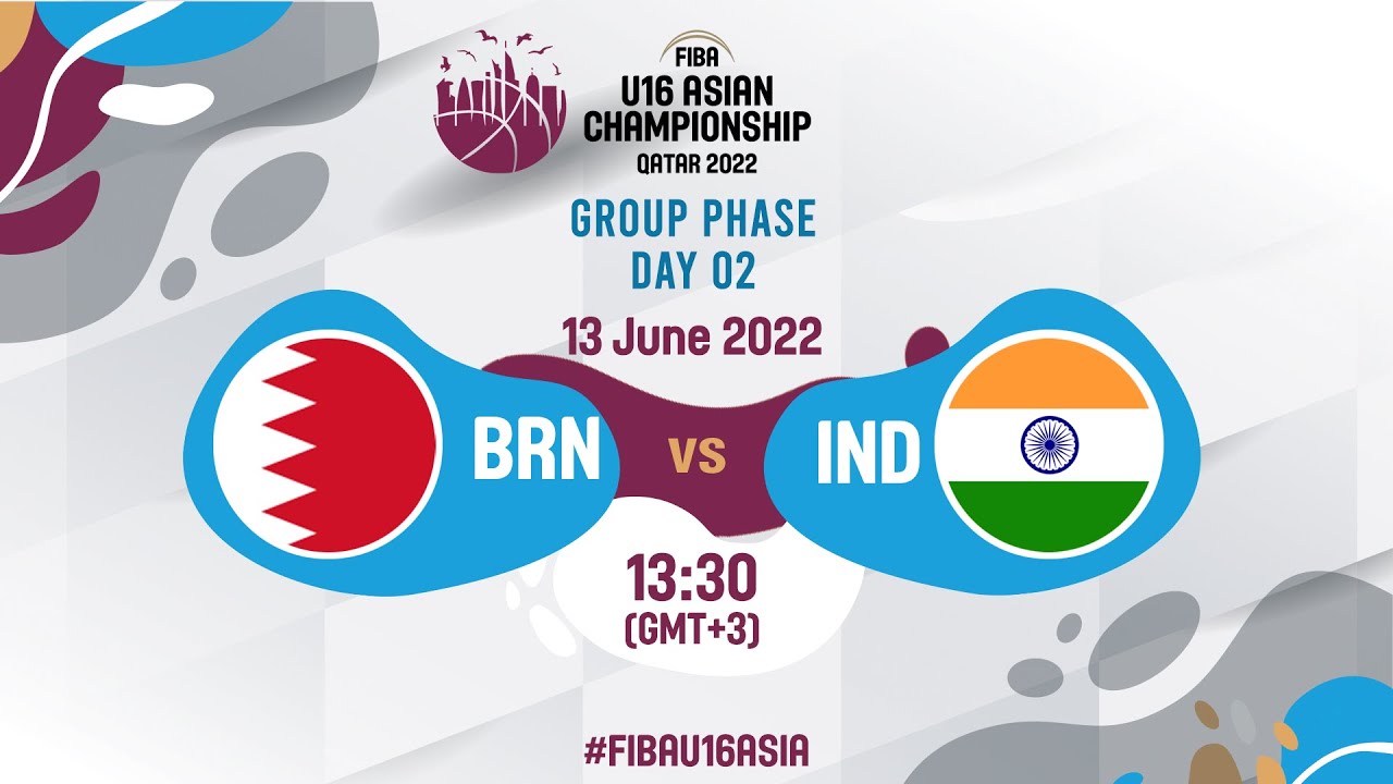Bahrain v India | Full Basketball Game | FIBA U16 Asian Championship 2022