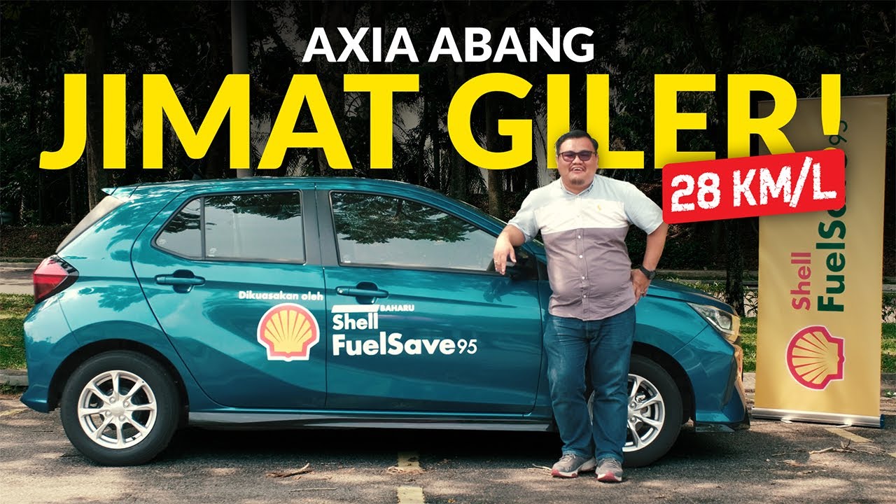 PERODUA AXIA PALING JIMAT | ABANG DRIVE SAMPAI MINYAK HABIS !!