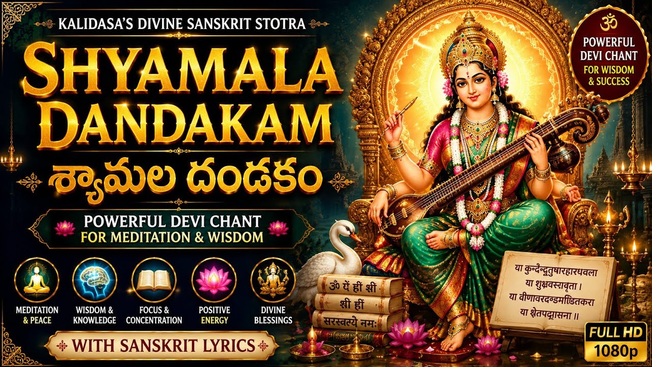 Shyamala Dandakam | Kalidasa’s Divine Sanskrit Stotra | Powerful Devi Chant for Meditation & Wisdom