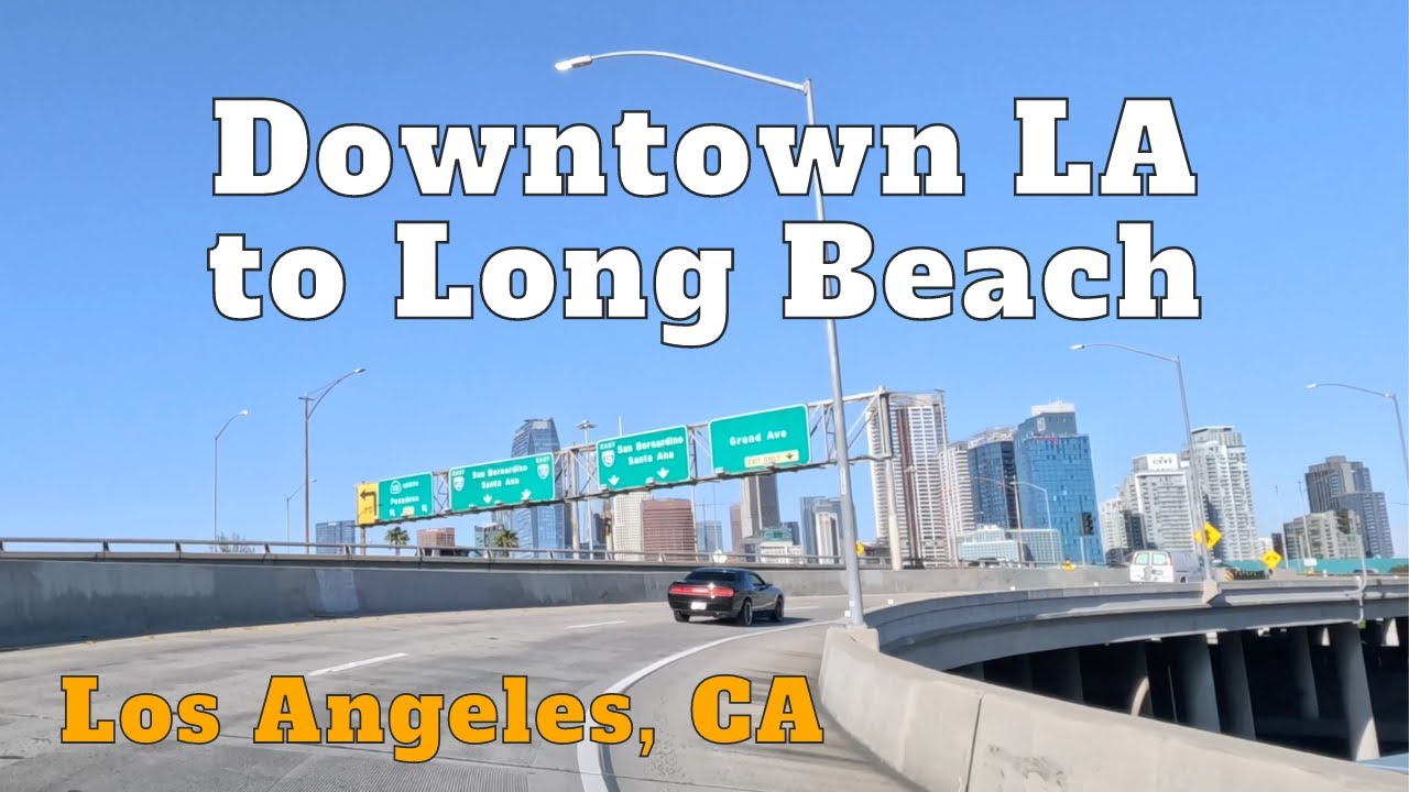 [4K] Driving Downtown LA to Long Beach ☀️ Los Angeles, California, USA
