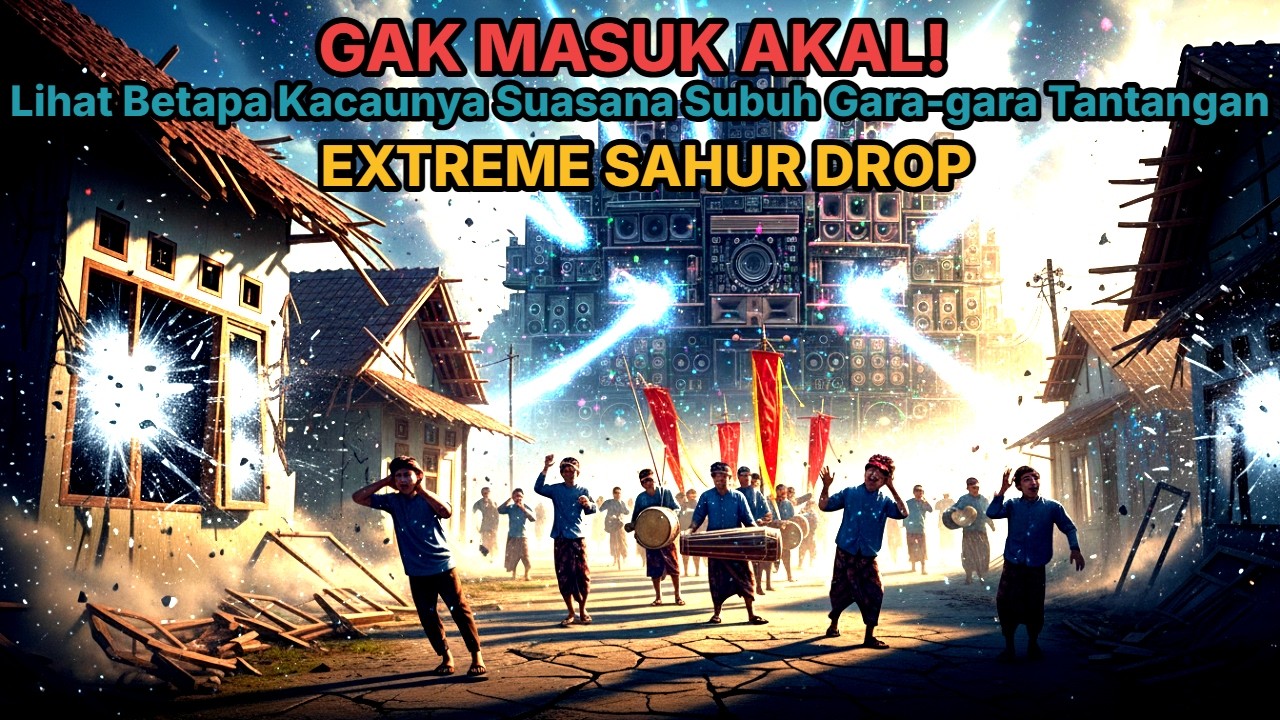 GAK MASUK AKAL! Lihat betapa kacaunya suasana subuh gara-gara tantangan EXTREME SAHUR DROP