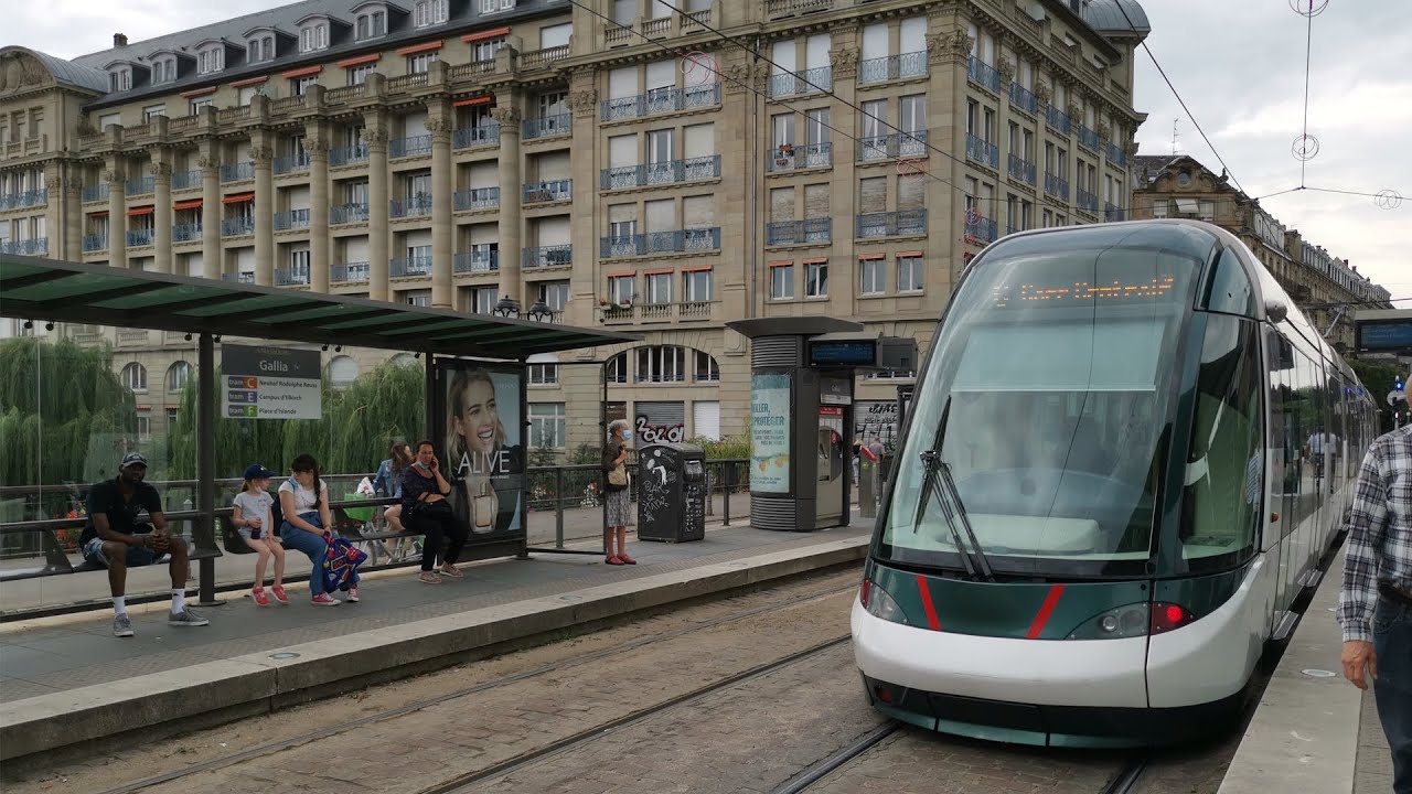 [Tram Cab Ride] Ligne C du tramway de Strasbourg / Gare Centrale ➡ Neuhof Rodolphe Reuss