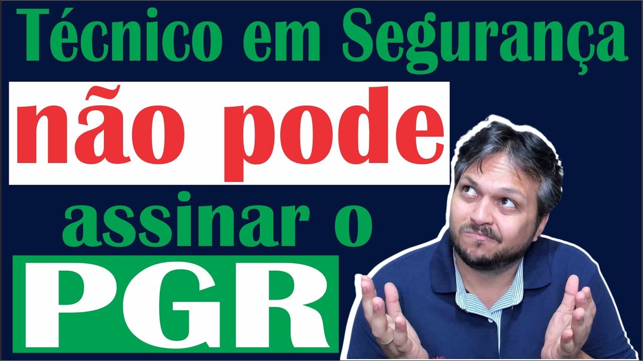Técnico em Segurança do Trabalho não pode assinar o PGR? O CREA-PR vai fiscalizar quem assinou o PGR