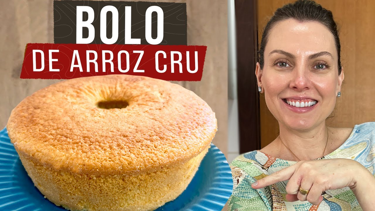 SEM GLÚTEN E SEM LACTOSE - BOLO DE ARROZ CRU O MAIS FOFINHO E GOSTOSO QUE JÁ PROVEI