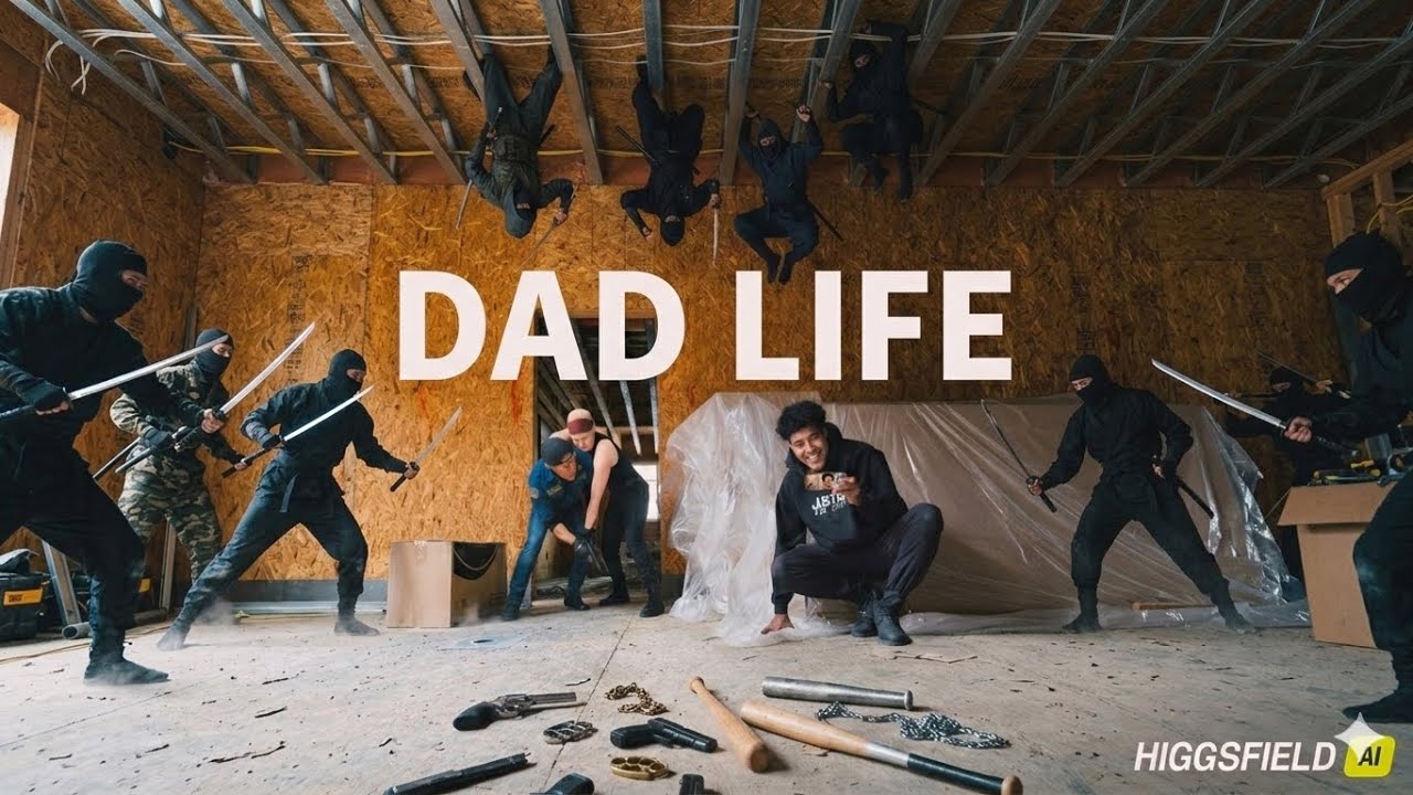DAD LIFE: Guns & Fights - A Justice For Hire Mission 🔫🤜🎥☯️ @HiggsfieldAI Action Scene Contest