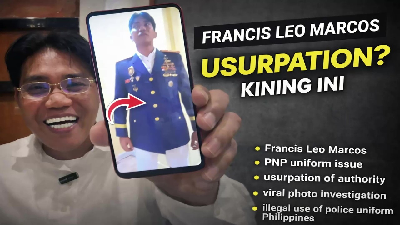 INIIMBESTIGAHAN NG PNP: Francis Leo Marcos Nagsuot ng Police Uniform?