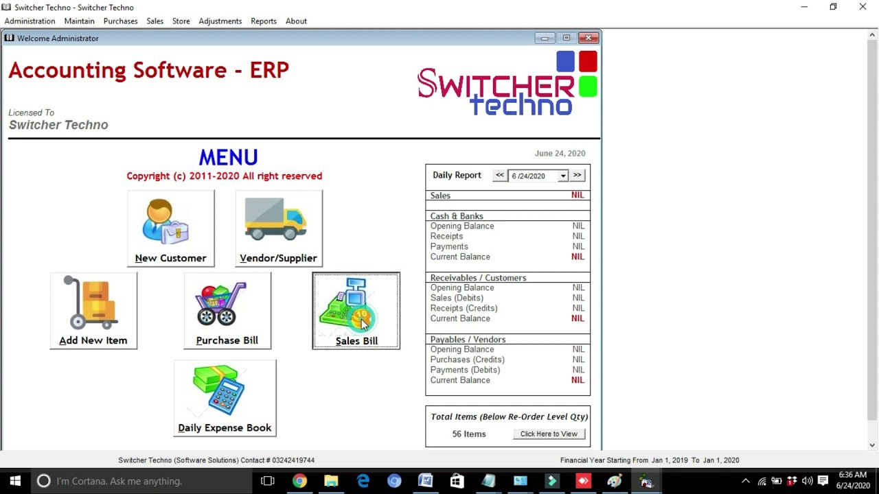 Accounting, Inventory, Invoicing and Production Management Software