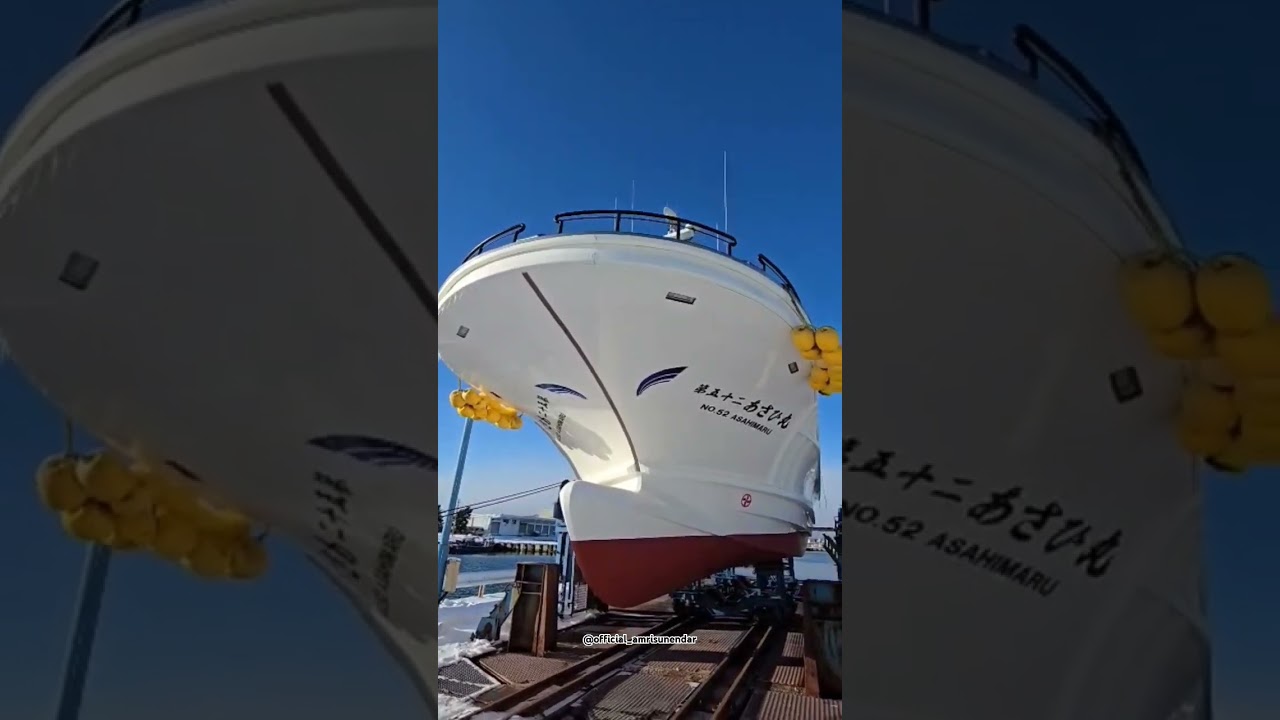 Asahimaru Ship No.52 is in the docking process #shorts #docking #viralvideo #suport