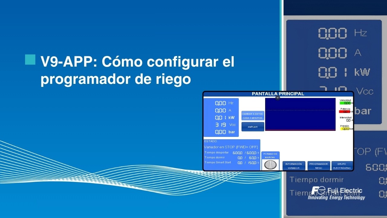 V9-APP: Cómo configurar el programador de riego