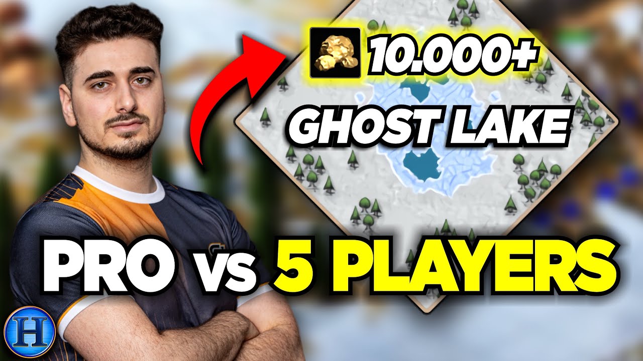 A Pro Starting With 10000 Gold vs 5 Players | AoE2
