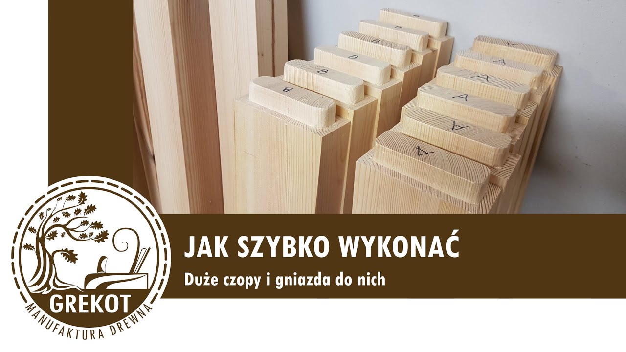 Duże czopy i gniazda, jak szybko wykonać || Large joiner tenons and sockets  , how to make quickly