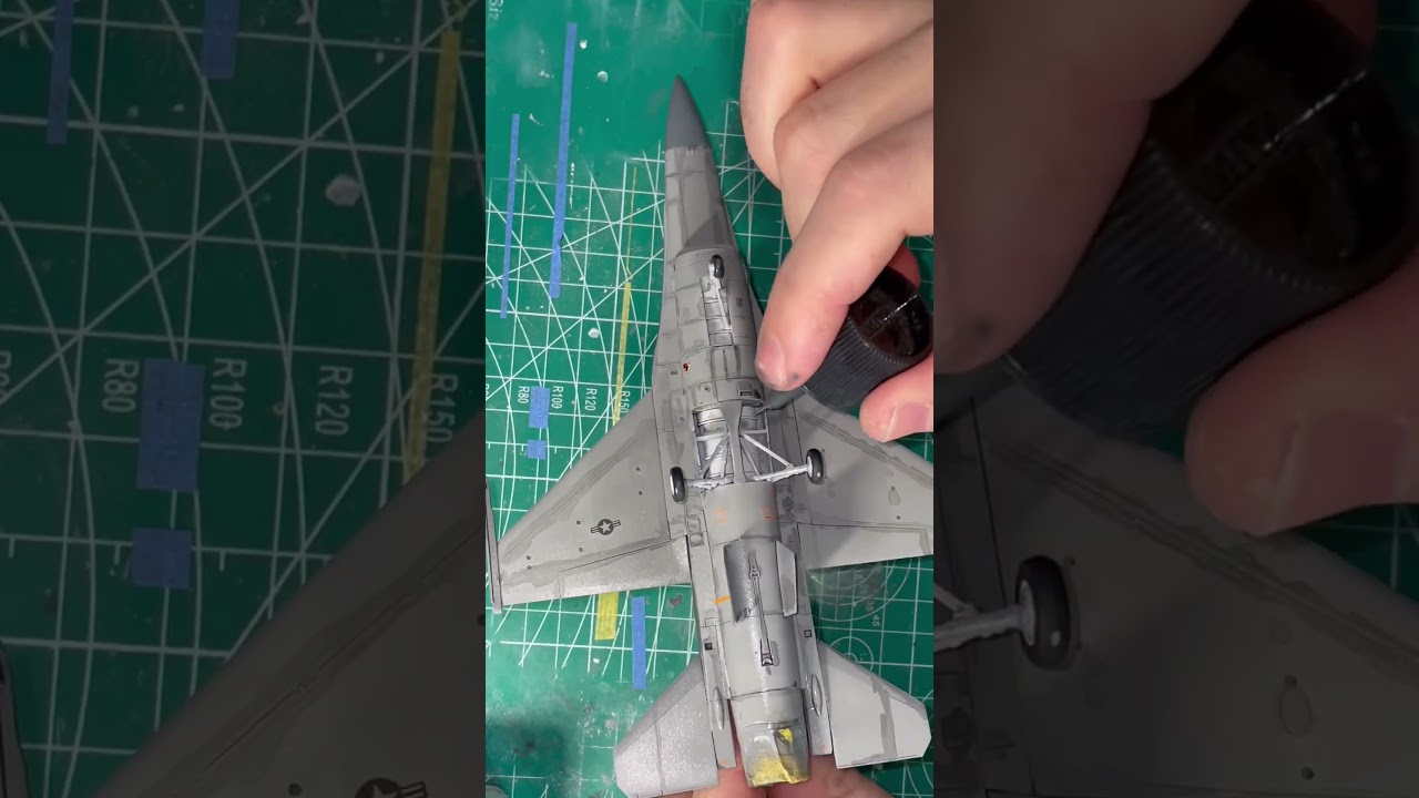 Fighter jet F-16 build process #aircraft #modelaircraft #scalemodel #scalemodelbuilding