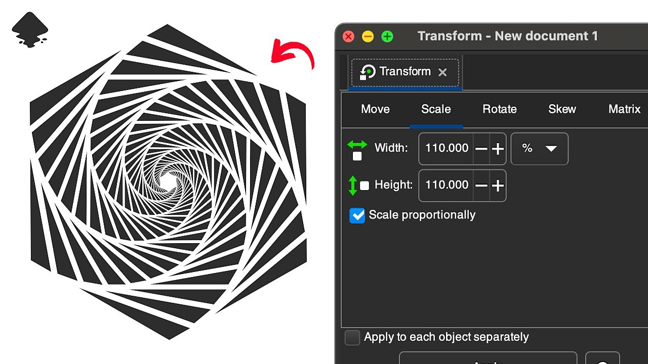 Inkscape's Transform Tool is a hidden gem
