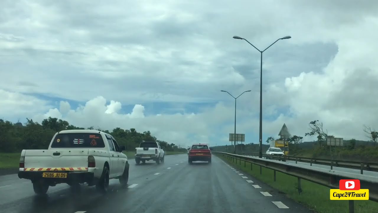 Rainy Drive Tribeca Mall to North Mauritius 🇲🇺 #roadtrip