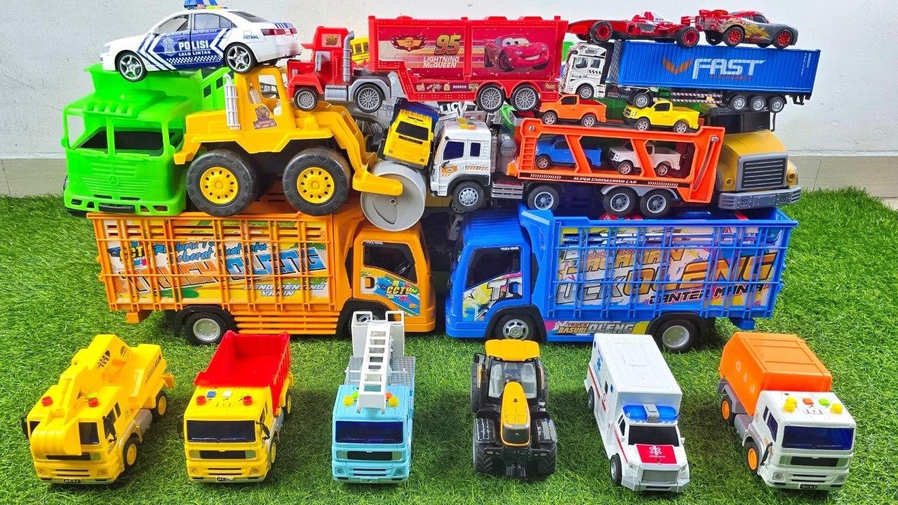 Mainan Mobil Mobilan Truk Oleng, Mobil Balap, Mobil Truk Molen, Truk Pasir, Excavator, Damkar 652