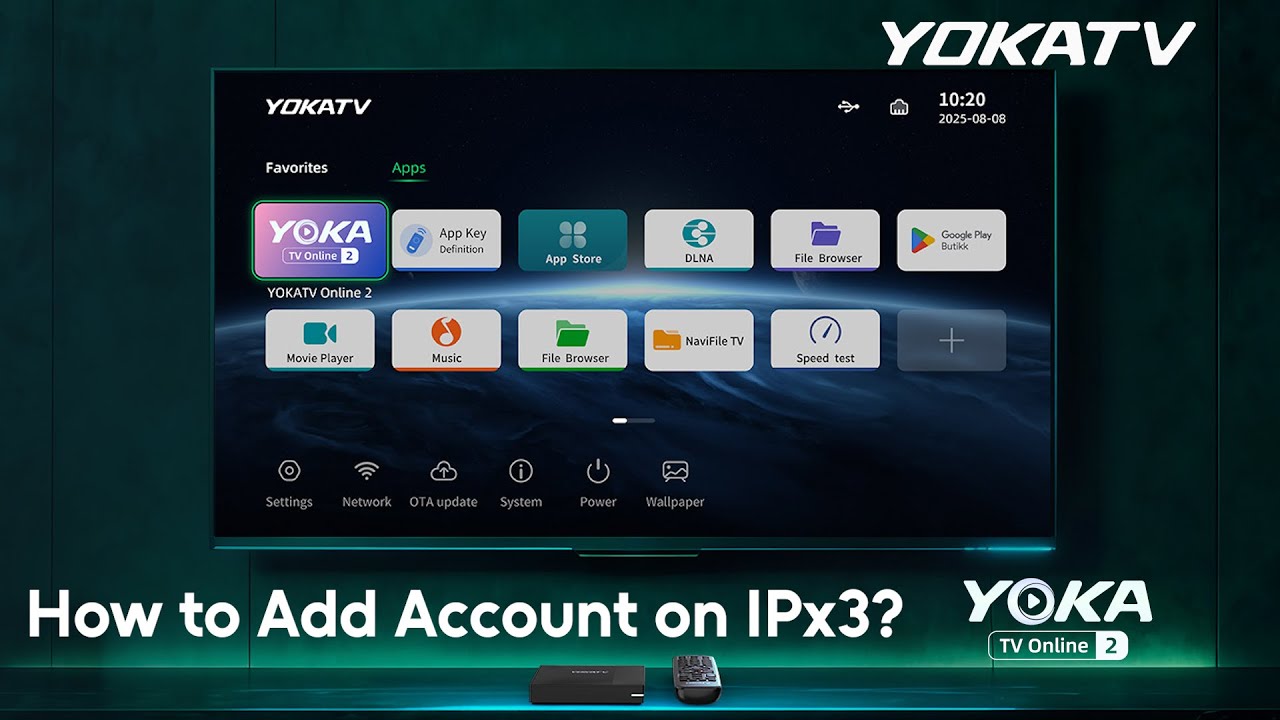 YOKATV IPx3 Online 2 Add Account Tutorial | Android TV Box | YOKATV Support | 4K Streaming