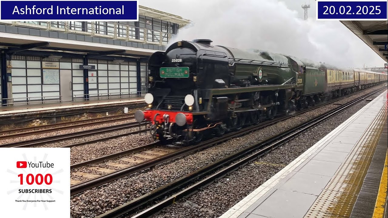 *1000 subscriber special & Steam Train* A few trains at Ashford International - 20.02.2025