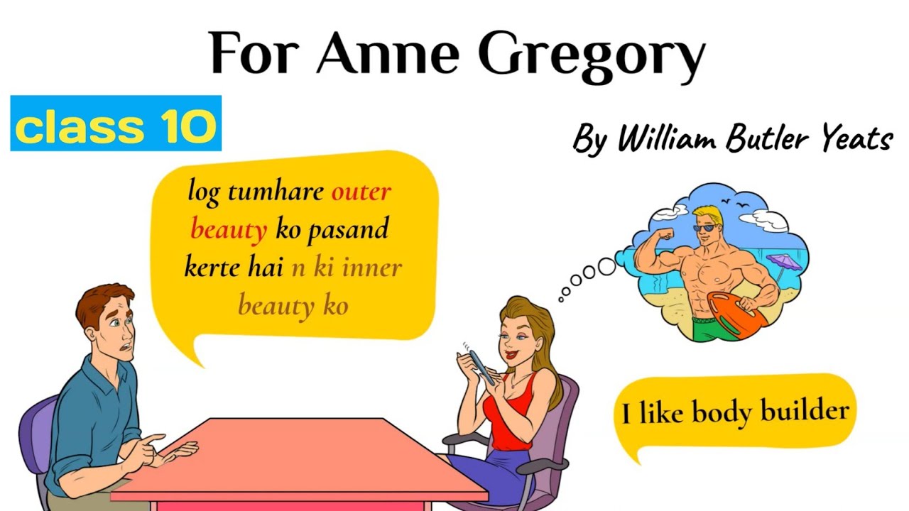 for anne gregory class 10 in hindi // class 10 english poem for anne gregory explanation in hindi