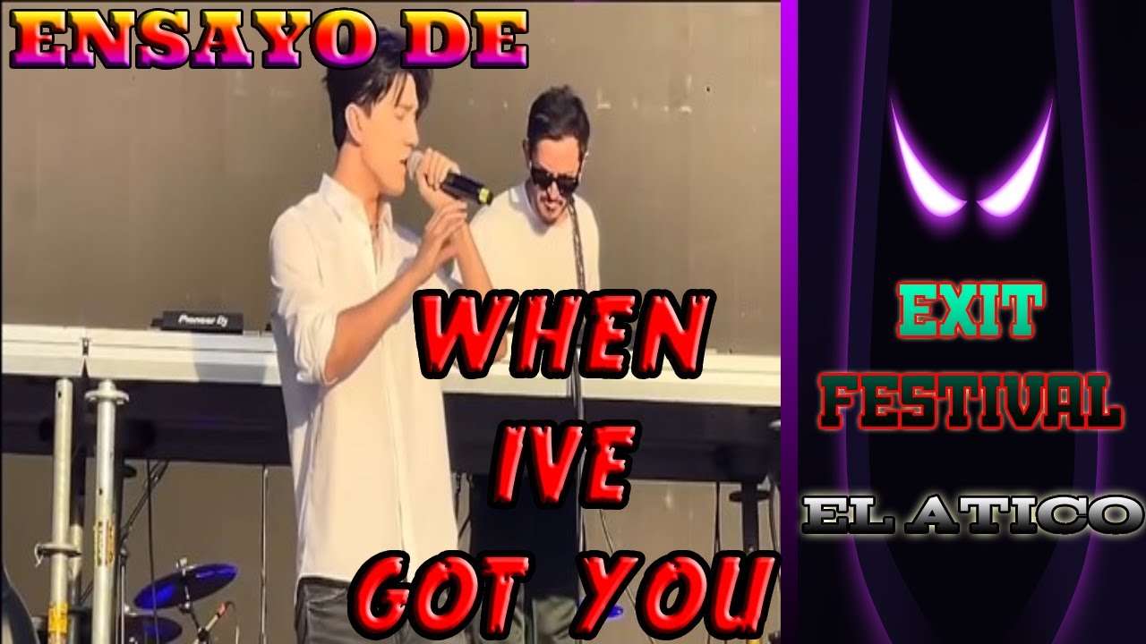 REACCION A DIMASH / ENSAYO DEL TEMA WHEN I'VE GOT YOU EN EL EXIT FESTIVAL